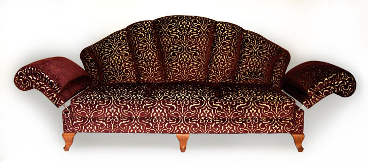 Liege-Sofa mit verstellbaren Armlehnen